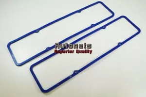 SBC Chevy 283 305 327 350 Blue Valve Cover Rubber steel Core Gasket Small Block - Bild 1 von 2