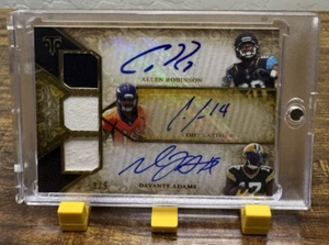 2014 Topps Triple Threads Davante Adams/Allen Robinson/Latimer Gold/9 RPA automático - Imagen 1 de 6