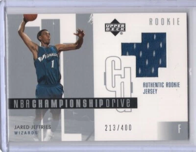 2002-03 Upper Deck Championship Drive Rookie Jersey #121 Jared Jeffries 213/400 - Image 1 of 2