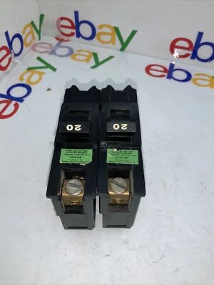 FPE Federal pacific NB120 1pole 20amp 120v circuit breaker NB type bolt on Lot 2 - Image 1 of 4