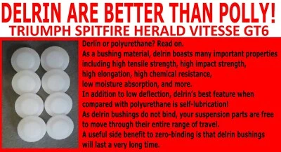 TRIUMPH SPITFIRE 1300 SPRING BUTTONS PADS  HERALD GT6 ETC + SHACKLE NUTS & BOLTS - Image 1 of 4