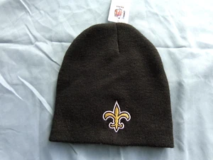 VINTAGE NFL NEW ORLEANS SAINTS SKULL CAP, BEANIE, HAT, NEW WITH TAGS - Picture 1 of 4