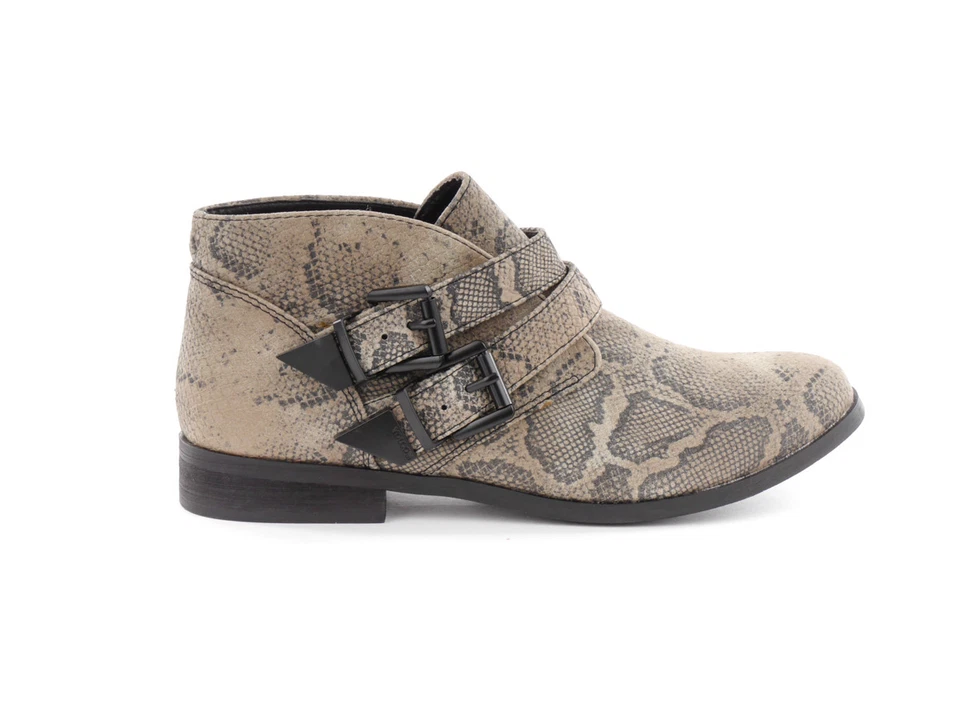 Volcom Stiefelette Absatzschuh Boots braun Getter Schnalle modisch - Bild 1 von 4