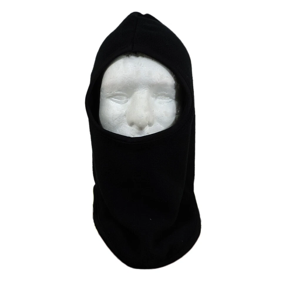 Motorcycle Fleece Under Helmet Face Mask Balaclava BLACK - Image 1 of 4