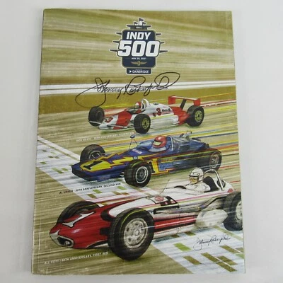 Johnny Rutherford Autographed 2021 Indy 500 Collector Program 105TH Running - Image 1 of 3