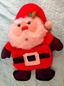 Bolsa de Medias de Navidad Colgante de 15" de Colección SANTA CLAUS en la barriga y en la parte posterior RARA - Imagen 1 de 12