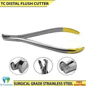 Cortador de extremo distal dental corte al ras sujeción arco alicates instrumentos TC herramientas nuevo - Imagen 1 de 4