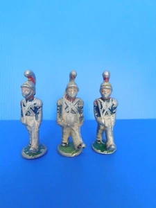 QUIRALU / THE FIREFIGHTERS: LOT OF 3 NANTERRE FIREFIGHTERS AT PARADE - Picture 1 of 4