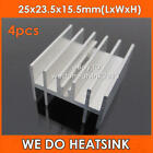 4pcs 25x23.5x15.5mm Aluminum Radiator Aluminum Heat Sink For Electronic Part
