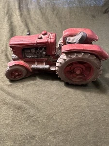 Vintage Key Point red tractor, paperweight type. Very cool weathered look. - Picture 1 of 22