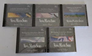 Lot of 5 VIENNA MASTER SERIES CD's Bach Beethoven Mozart Chopin New Sealed - Picture 1 of 12