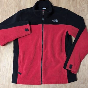 THE North Face Fleece Jacket - Red/Black - Youth L - Picture 1 of 6