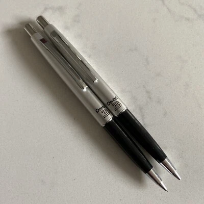 Lote De Colección X 2 Pentel 3 Lápiz Mecánico Japón PUSH TOP 0.3mm Plomo Foto 1 de 4