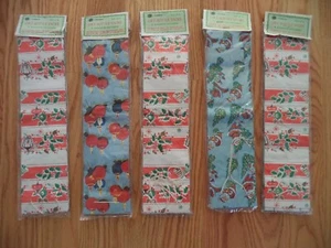 Nos Vintage Geschenktüte für Weinflasche - Papier - Weihnachtsthema - Made in Korea - Bild 1 von 5