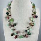 Vintage Gemstone And 14/20 Gold Filled Necklace Jewelry