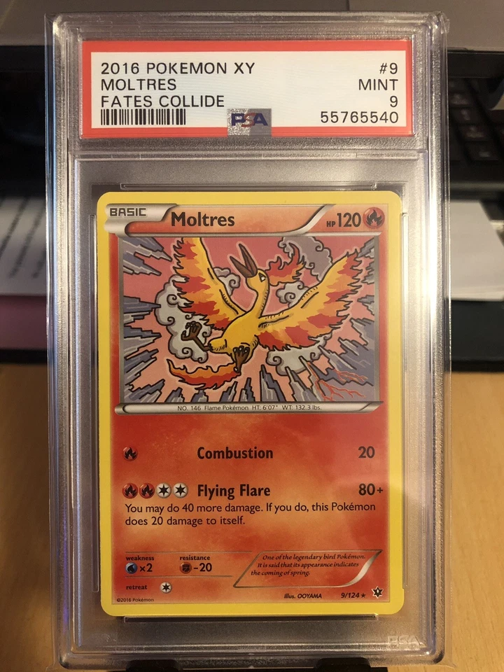 2016 Pokemon XY Fates Collide Moltres #9 - Mint PSA 9 - Image 1 of 1