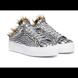 Sneakers slip on nuove P448 Clara in pelle ecopelliccia 6,5 - Foto 1 di 13