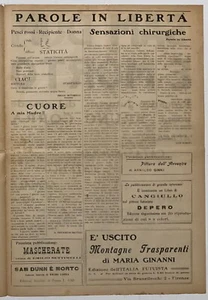 L’ITALIA FUTURISTA A.2 N°11 APRILE 1917 SETTIMANALE DIRETTO DA GINNA-SETTIMELLI - Picture 1 of 10