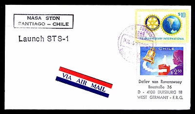 NASA 1981 STDN SANTIAGO, CHILE - CHILE #567 y 514 franqueo (ESP#2466) Foto 1 de 2