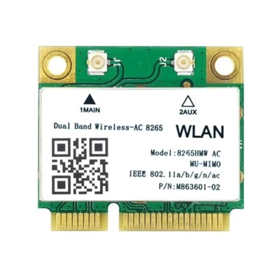 Dual Band Wireless-AC 8265HMW Mini PCI-E BT4.2 Card Intel For Asus Acer Dell - Bild 1 von 4