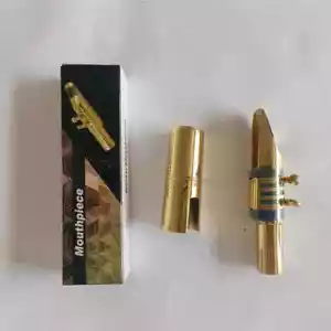 Gold-plated Brass E Flat Baritone Saxophone Mouthpiece 5-9 - Picture 1 of 18
