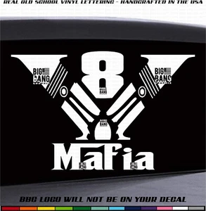 V8 MAFIA Big Block Vinyl Decal Sticker LUMP MILL Beast American Muscle Rat Motor - Picture 1 of 5