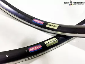 Llantas ARAYA RM-25 MTB 36 agujeros en NEGRO SUPER RARAS AÑO 1987/88 CULTO 475 g Japón - Imagen 1 de 10