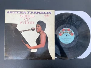 Aretha Franklin Debut Album- Songs Of Faith LP - Checker OG Press Mono, DJ (VG+) - Picture 1 of 7
