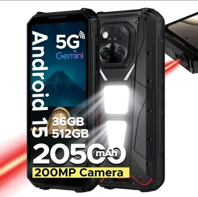 DOOGEE V MAX LR Laser RangeFinder 5G Rugged Smartphone 36GB+512G 6.78" 20500mAh - Image 1 of 4