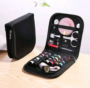 Mini kit cucito casa misura forbice filo ago scatola portaoggetti viaggio - Foto 1 di 7