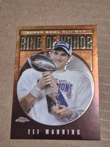 2008 ELI MANNING TOPPS CHROME RING OF HONOR NFL CARD #RH42-EM NY GIANTS NEW YORK - Picture 1 of 2