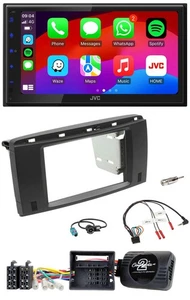 JVC Bluetooth 2DIN Lenkrad DAB USB Autoradio für Mercedes SLK 08-11 R171 - Bild 1 von 12