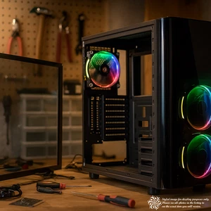 Thermaltake View 31 RGB Edition Mid Tower Case | Dual Glass | Open Box - Picture 1 of 14
