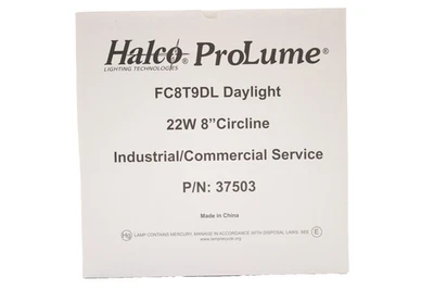 Prolume 37503 FC8T9/DL Fluorescent 22W 8" Circline Circular Light Bulb Cool W - Image 1 of 3