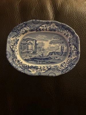 Spode Blue Italian Miniature Plate - Image 1 of 4