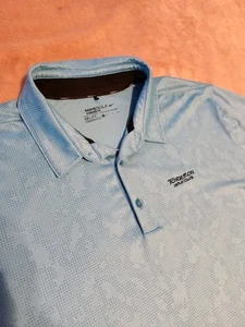 Nike DriFit Golf mens polo XL Blue digital camo vented Torreon - Picture 1 of 6
