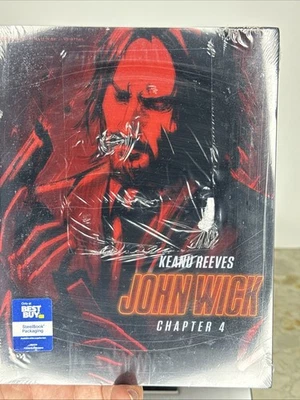 John Wick Chapter 4 4K Steelbook BestBuy Exclusive!💥Brand New! Sealed! 2023 OOP - Image 1 of 4