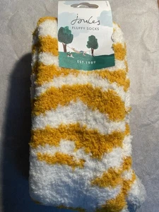 🌟Joules Calze Donna Favolosamente Soffici, Righe Zebrate Oro, 4-8, Nuove🌟 - Foto 1 di 4