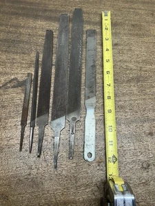 6 Vintage Various Metal Files Nicholson, Oberg, Simonds, etc. ~ Estate Find - Picture 1 of 11