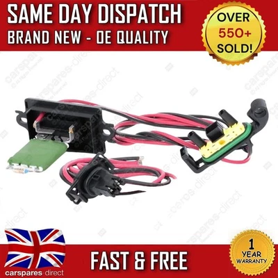 RENAULT CLIO MK3 2005-2014 HEATER BLOWER MOTOR FAN RESISTOR & WIRING LOOM - Image 1 of 4