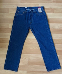 Levi's 501 Original Fit Jeans Herren 34x30 Button Fly Straight Leg Denim Neu - Bild 1 von 8