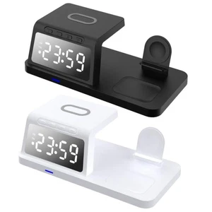 4in1 Fast Wireless Charger Station Dock For Apple Watch iPhone 15 14 13 Pro Max - Picture 1 of 28