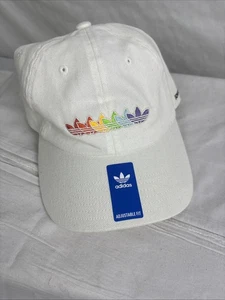 Adidas Hat White Rainbow Love Dad - Picture 1 of 4
