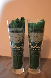 2 große Budweiser Signature Gläser 16oz - Bild 1 von 2