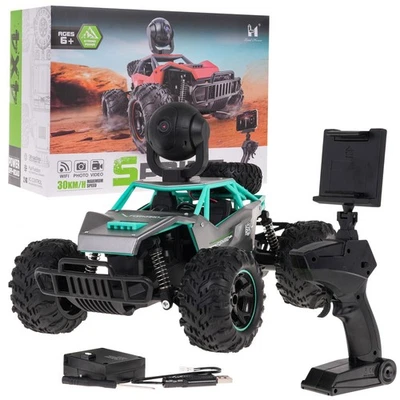 Ferngesteuert RC Crawler 1:14 Metall Karosserie FPV Kamera Live-View 30km/h 2.4G - Bild 1 von 4