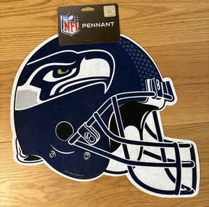 NFL Seattle Seahawks gestanzter Filzhelm Wimpel 15”x16” Fan Wandschild NEU - Bild 1 von 2