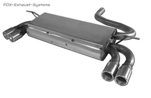 Duplex Scarico Sportivo Mini One E Cooper R50 2x76mm Rotondo Arrotolato Dritto - Foto 1 di 1