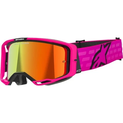 Alpinestars Vision 8 Corp Goggles (One Size Fits Most, Pink / Red Mirror Lens) - Image 1 of 3