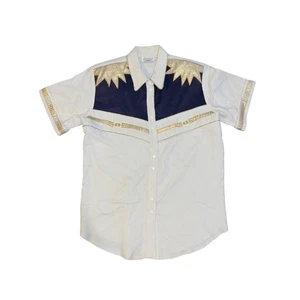 Vintage Mesmerize Short Sleeved Shirt Western Style Small Yoke Rodeo Cowboy - Picture 1 of 4