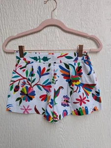 Milly Minis Colorful Rainbow Tropical Cotton Shorts Pockets Girl's Size 10 - Picture 1 of 8
